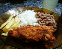 Filé de frango à milanesa