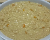 Risoto de queijo brie com damasco especial