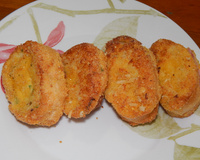 Rabanada salgada crocante recheada