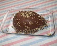 Ovo de páscoa recheado com bolo de cenoura