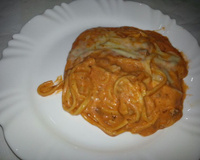 Macarrão com carne moída