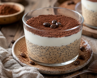 Desde que descobri esse tiramisu vegano com sementes de chia, faço todos os dias e como sem culpa