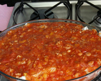 Molho de filé de peixe com camarão