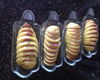 Batata recheada de micro-ondas