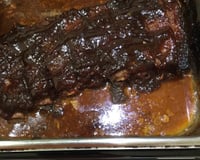 Costela de porco com molho Barbecue