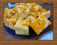 Bolo de pêssego virado