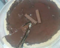 Quiche de doce de banana e chocolate