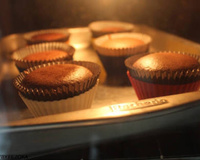 Cupcake de creme de avelã