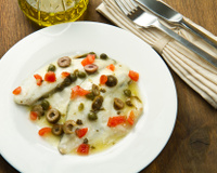 Filé de tilápia ao leite de coco