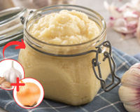 Pasta de cebola e alho é prática de fazer e perfeita para temperar suas receitas com facilidade