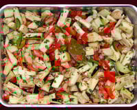 Salada de berinjela no forno