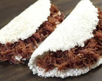 Tapioca com carne de sol