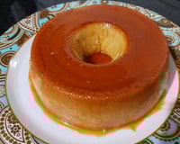 Pudim de casca de pão de forma