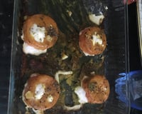 Medalhão de salmão ao molho de mostarda e mel