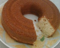 Bolo de arroz cru delicioso