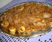 Picanha temperada com vinho tinto seco na pressão