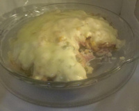 Lasanha de pão ao molho branco