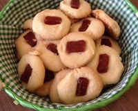 Biscoito amanteigado de goiabada