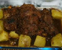 Carne assada na panela de pressão