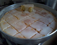 Bolo de laranja com casca fácil