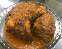 Porpeta de bacon recheada com mussarela