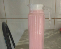 Iogurte caseiro de morango