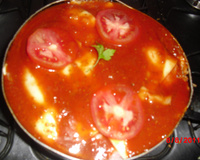 Omelete com arroz feito na frigideira