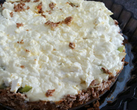 Quiche de alho-poró com queijo branco