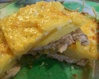 Filé de frango com batatas ao forno