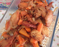 Peito de frango com legumes