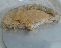 Torta de alho poró com ricota