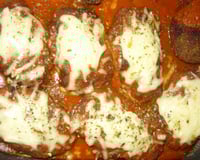 Bife de carne moida a moda Mila