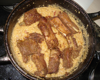 Costelinha de porco com quirera do Rafael Salerno