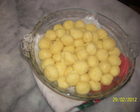 Nhoque com carne moída