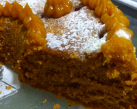 Bolo de canela com doce de leite