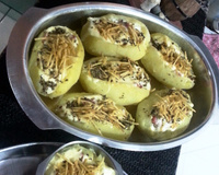 Batata recheada fácil