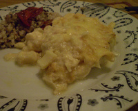 Cação ao molho branco