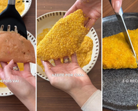 Nem farinha de trigo, nem farinhas caras: salgado de padaria crocante e saudável com recheio cremoso (e ainda faz na airfryer!)