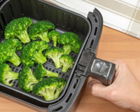Acertar o ponto do brócolis na airfryer ficou fácil depois que peguei essas dicas com um chef