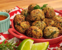 Bolinho de bacalhau fake na airfryer