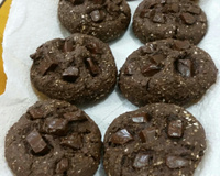 Cookies diet de aveia e chocolate