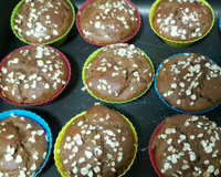 Cupcake integral de pasta de amendoim