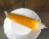 Milho cozido no micro-ondas