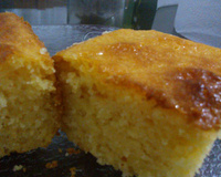 Bolo de fubá cremoso