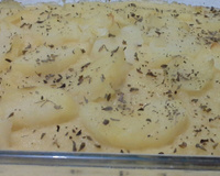 Filé de merluza com batata no forno