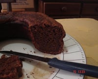 Bolo de chocolate e maçã light