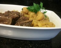 Costela com mandioca