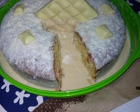 Bolo vulcão de leite ninho