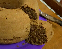 Bolo de chocolate com aveia