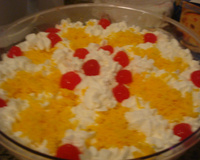 Bolo de frutas frescas trufado